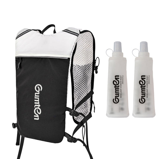Gumten Marathon Trail Running Hydration Backpack Vest - Unisex Lightweight Nylon Vest Multi-Pocket Storage