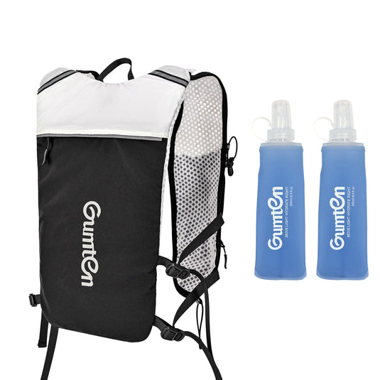 Gumten Marathon Trail Running Hydration Backpack Vest - Unisex Lightweight Nylon Vest Multi-Pocket Storage