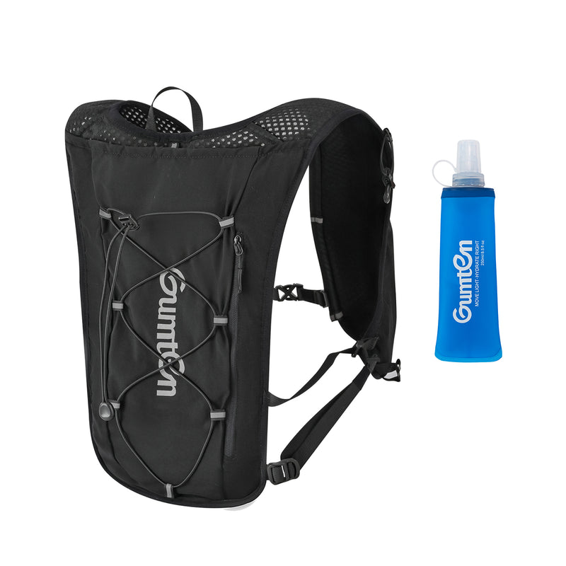 Load image into Gallery viewer, Gumten Lightweight Breathable Durable Hydration Vest - Unisex Running Hiking Outdoor Vest with Water Bottle Holder &amp; Reflective Strips
