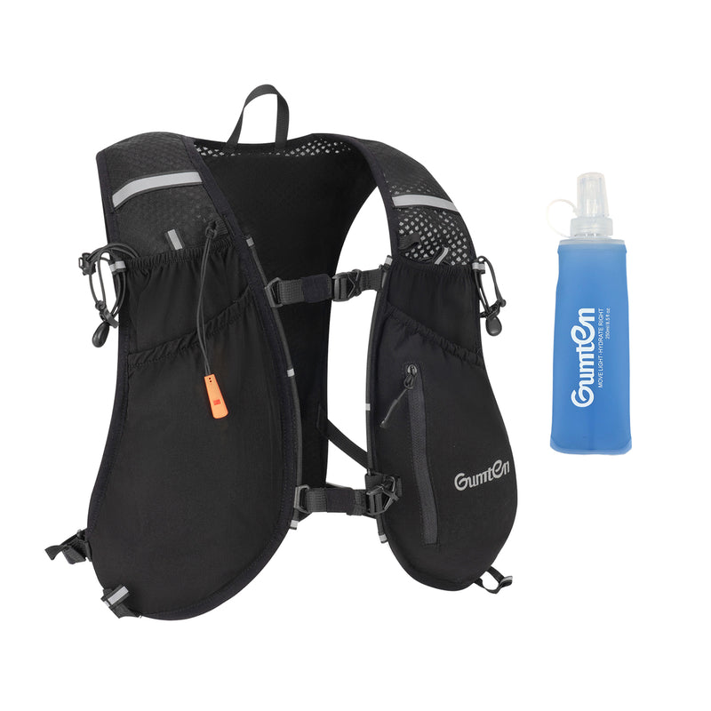 Load image into Gallery viewer, Gumten Lightweight Breathable Durable Hydration Vest - Unisex Running Hiking Outdoor Vest with Water Bottle Holder &amp; Reflective Strips
