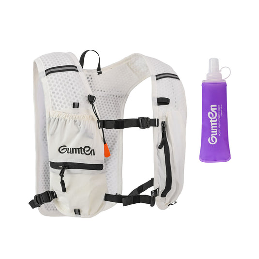 Gumten Trail Running Jogging Hydration Vest Waterproof Lightweight Vest with Water Bottle Holder & Phone Pocket