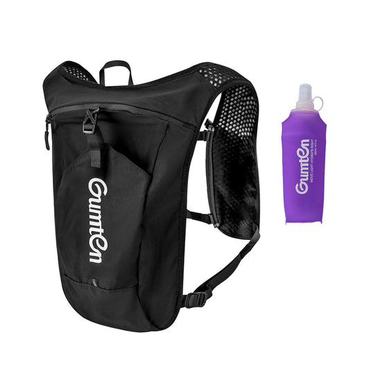 Gumten Hydration Vest for Trail Running, Marathon, Jogging Hydration Backpack with Water Flask