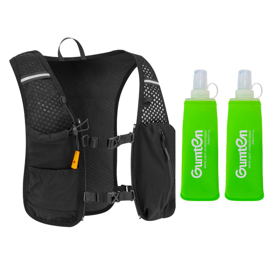 Gumten Outdoor Hydration Backpack Running Water Backpack Walking Lightweight Camping Hydration Pack for Hiking Sports Cycling
