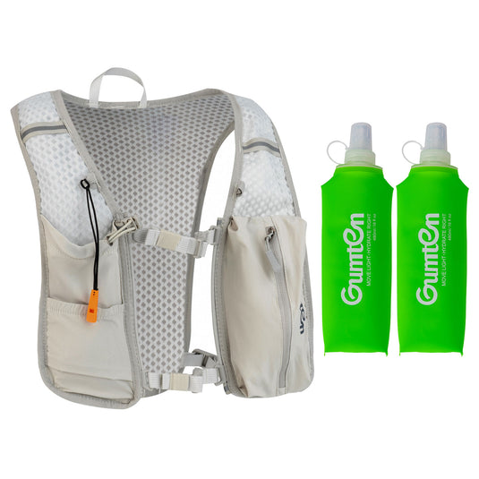 Gumten Outdoor Riding Hiking Running Hydration Vest Waterproof Jogging Water Bottle Lightweight Hiking Vest Running Vest Factory