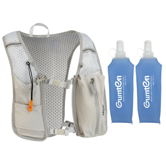 Gumten Outdoor Riding Hiking Running Hydration Vest Waterproof Jogging Water Bottle Lightweight Hiking Vest Running Vest Factory