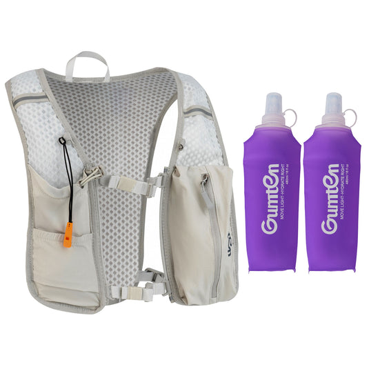 Gumten Outdoor Riding Hiking Running Hydration Vest Waterproof Jogging Water Bottle Lightweight Hiking Vest Running Vest Factory