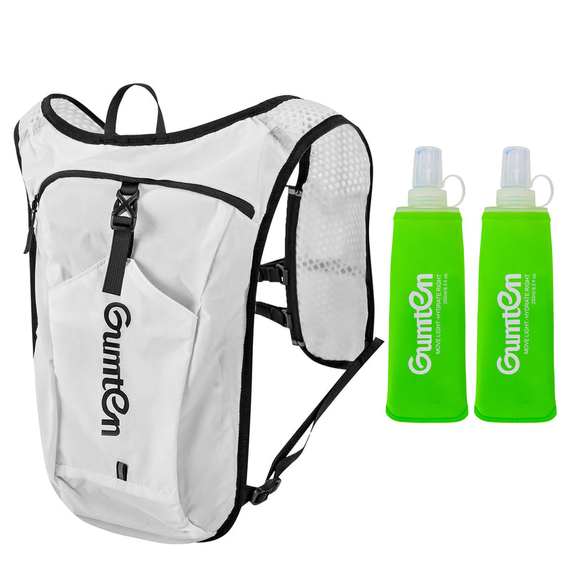 Load image into Gallery viewer, Gumten Trail Running Hydration Packs with 2 250ml Water Bottles Cycling Hydration Backpack for Biking
