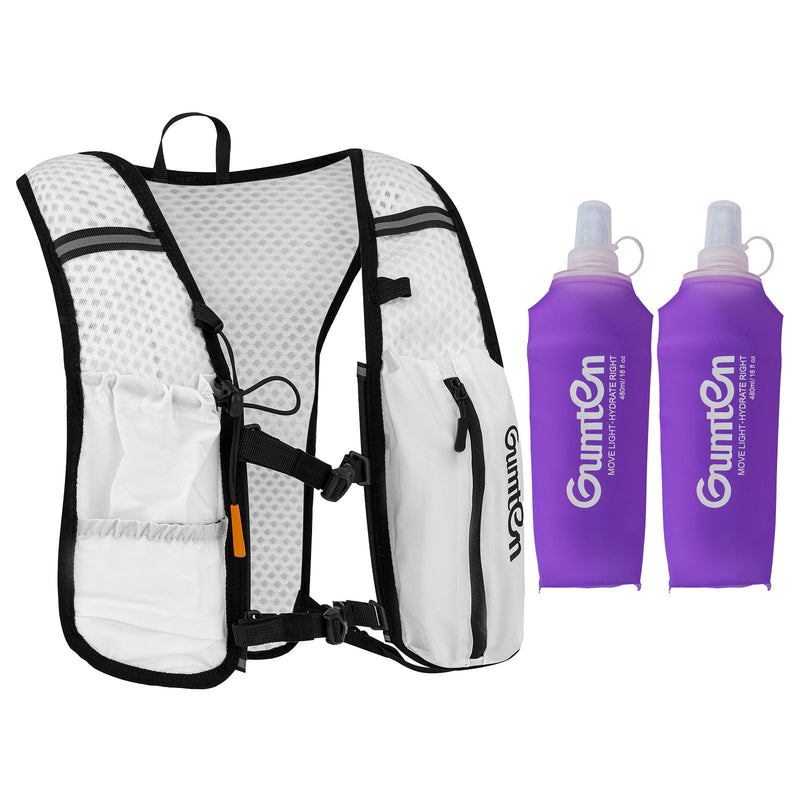 Load image into Gallery viewer, Gumten Hiking Cycling 480ML Water Bottle Lightweight Nylon Running Vest Storage Phone Holder Hydration Running Vest for Outdoor Sports
