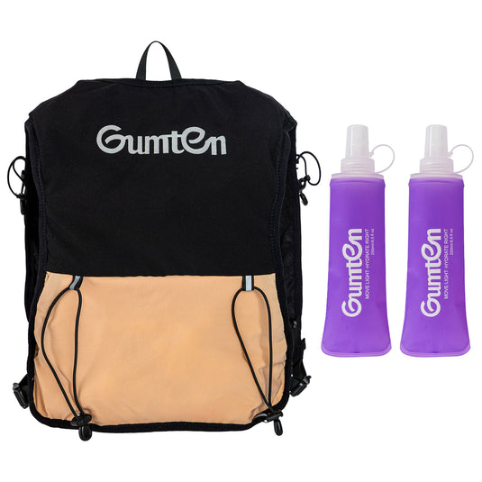 Lightweight Running Vest Hydration Backpack, Hydration Vest with 2 250ML Water Bottle-Adjustable Chest Straps, Fit for Men Women Hiking Cycling Camping Festival Marathon
