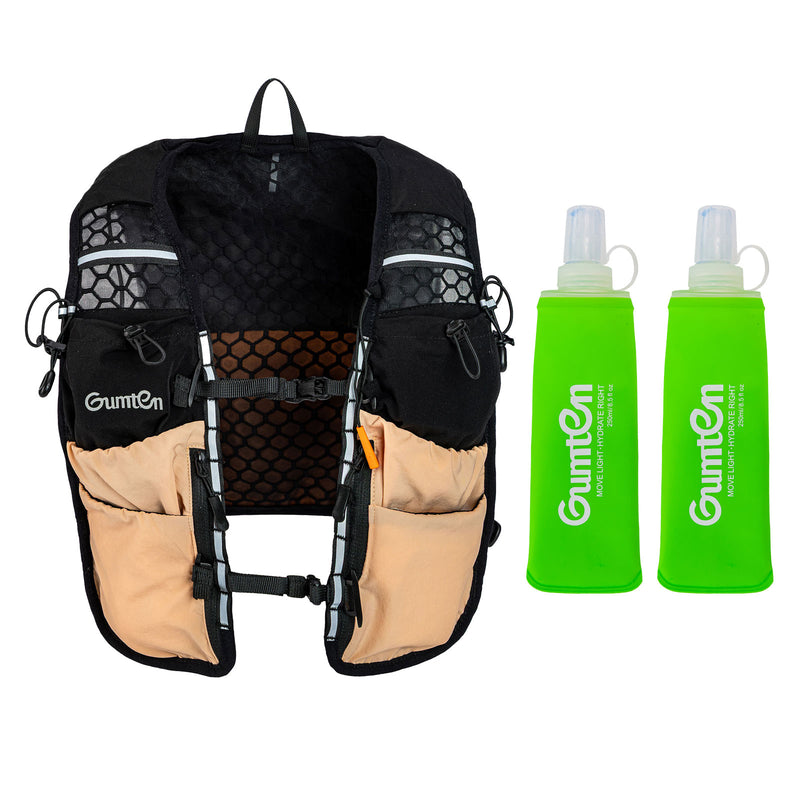 Load image into Gallery viewer, Lightweight Running Vest Hydration Backpack, Hydration Vest with 2 250ML Water Bottle-Adjustable Chest Straps, Fit for Men Women Hiking Cycling Camping Festival Marathon
