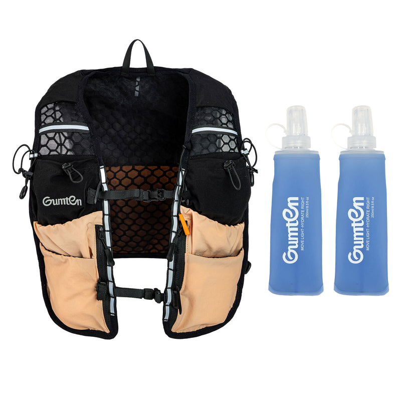 Load image into Gallery viewer, Lightweight Running Vest Hydration Backpack, Hydration Vest with 2 250ML Water Bottle-Adjustable Chest Straps, Fit for Men Women Hiking Cycling Camping Festival Marathon
