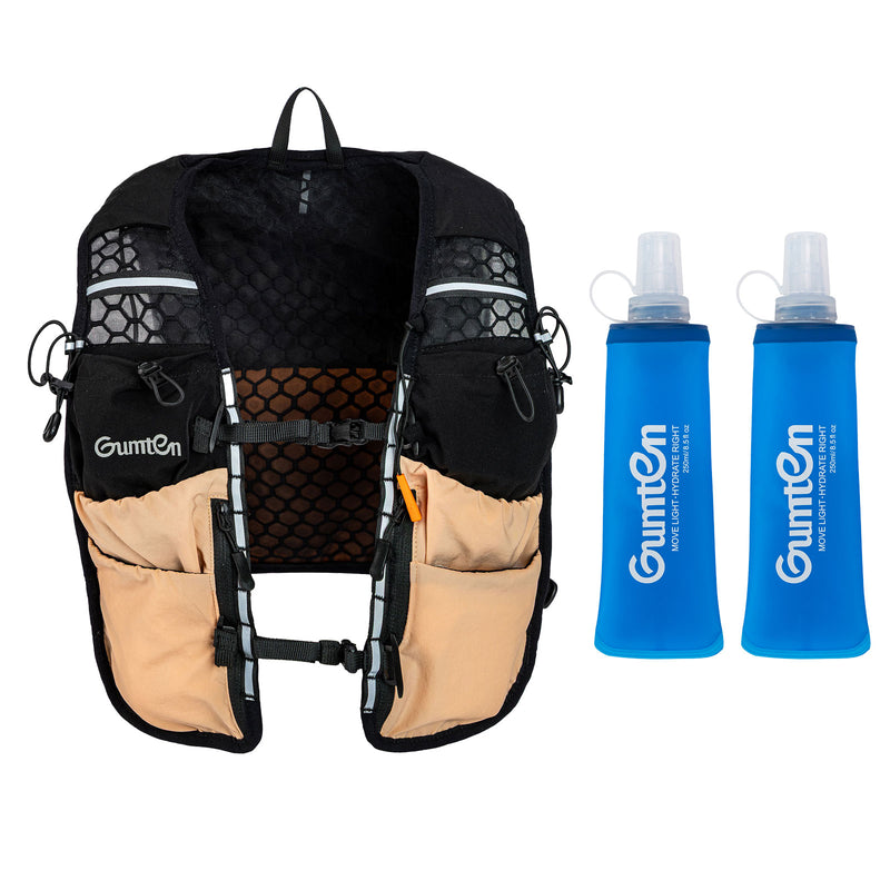 Load image into Gallery viewer, Lightweight Running Vest Hydration Backpack, Hydration Vest with 2 250ML Water Bottle-Adjustable Chest Straps, Fit for Men Women Hiking Cycling Camping Festival Marathon
