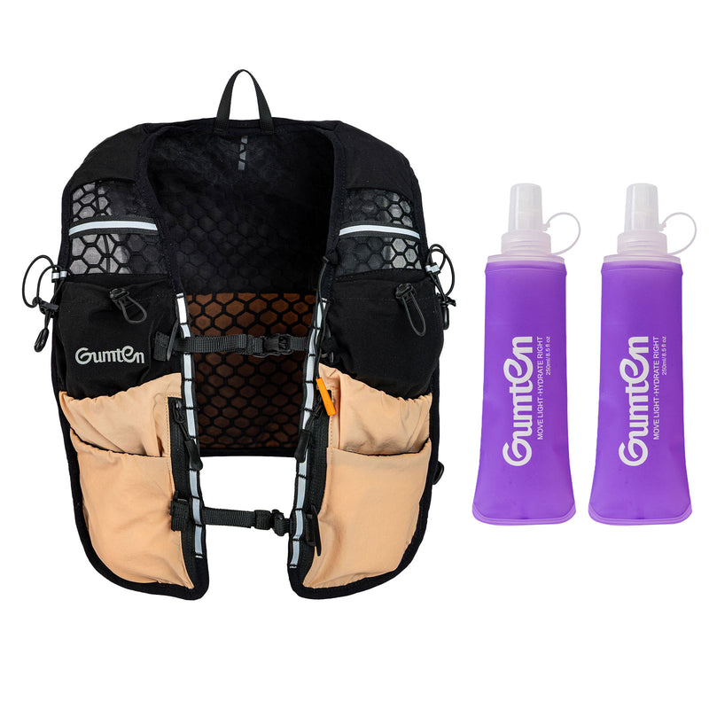 Load image into Gallery viewer, Lightweight Running Vest Hydration Backpack, Hydration Vest with 2 250ML Water Bottle-Adjustable Chest Straps, Fit for Men Women Hiking Cycling Camping Festival Marathon
