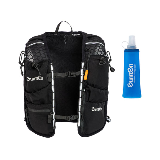 Gumten Trail Hydration Running Vest Compatible with Soft Flasks/Water Bottles and Hydration Water Bladder