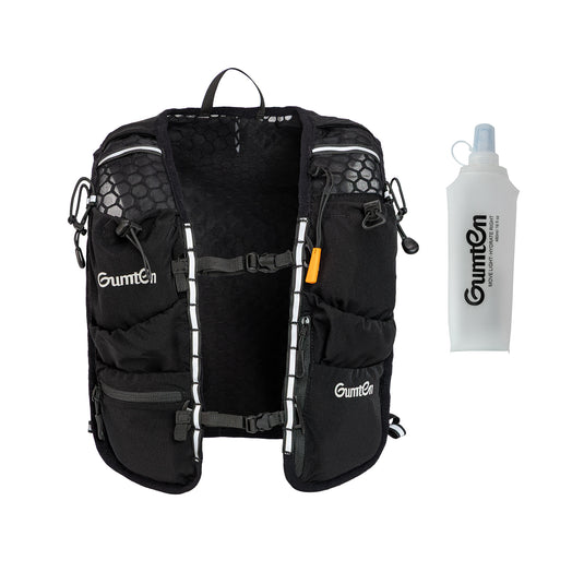 Running Vest for Women Men, Running Hydration Vest with 480ml Soft Flask, Lightweight Hydration Backpack for Hiking with Adjustable Chest Waist Straps