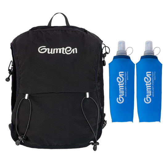 Gumten Running Vest for Women Men, Lightweight 480ML Hydration Backpack with Phone Pocket, Hydration Pack with Water Bladder for Hiking Trail