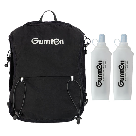 Gumten Running Vest for Women Men, Lightweight 480ML Hydration Backpack with Phone Pocket, Hydration Pack with Water Bladder for Hiking Trail