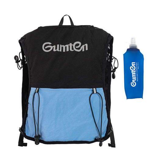 Fitness Gumten Running Vest with 480ML Soft Flasks – 8 Pockets, Lightweight, Breathable Hydration Vest – Premium, Secure, Comfort & Style for Training, Trails, Marathons & Everyday Runs