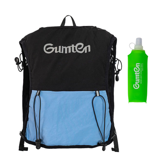 Fitness Gumten Running Vest with 480ML Soft Flasks – 8 Pockets, Lightweight, Breathable Hydration Vest – Premium, Secure, Comfort & Style for Training, Trails, Marathons & Everyday Runs