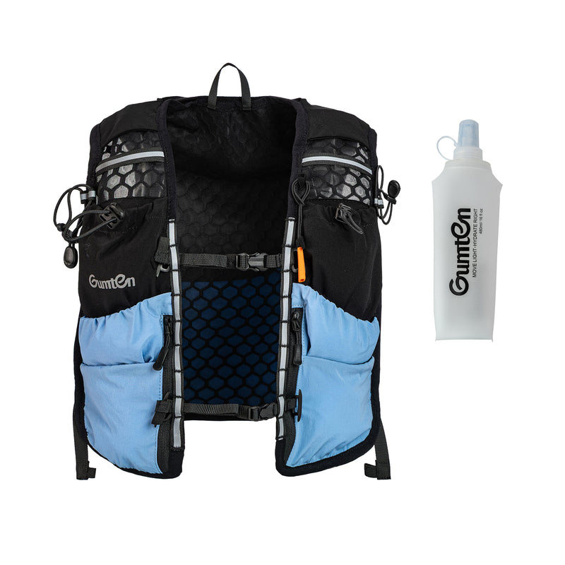 Load image into Gallery viewer, Fitness Gumten Running Vest with 480ML Soft Flasks – 8 Pockets, Lightweight, Breathable Hydration Vest – Premium, Secure, Comfort &amp; Style for Training, Trails, Marathons &amp; Everyday Runs
