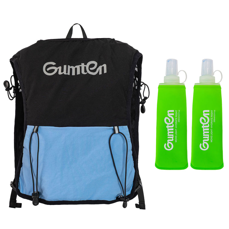 Load image into Gallery viewer, Gumten Running Vest with 8 Pockets, Hydration Vest with Phone and Water Bottle Holders, Vest for Long-Distance Runs, Uni Sex Running Vest, Water Bottle

