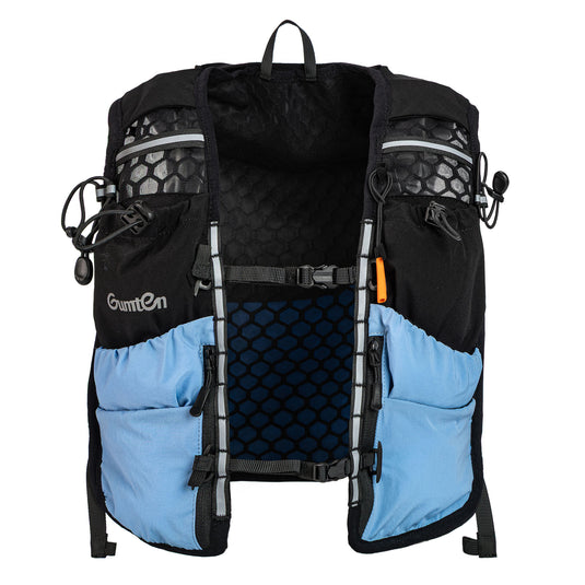 Fitness Gumten Running Vest with 480ML Soft Flasks – 8 Pockets, Lightweight, Breathable Hydration Vest – Premium, Secure, Comfort & Style for Training, Trails, Marathons & Everyday Runs