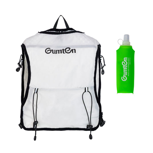 Quick Dry Running Hydration Vest with 480ML Water Bottle for Men Women, Reflective Lightweight Water Backpack for Race