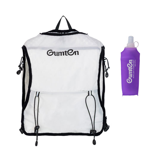 Quick Dry Running Hydration Vest with 480ML Water Bottle for Men Women, Reflective Lightweight Water Backpack for Race