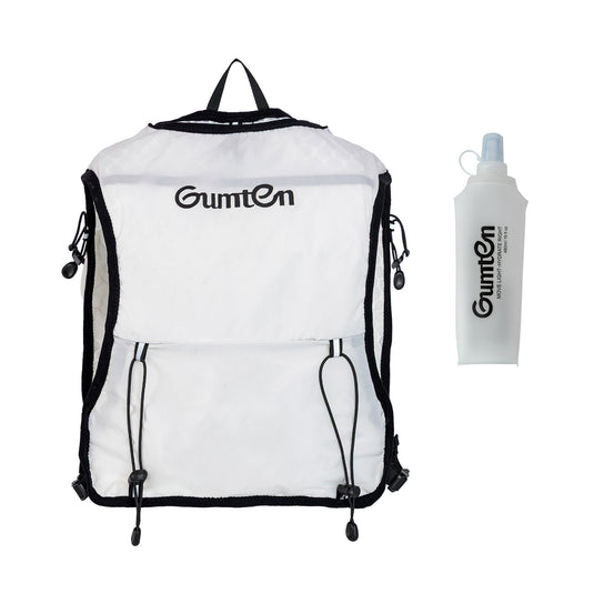 Quick Dry Running Hydration Vest with 480ML Water Bottle for Men Women, Reflective Lightweight Water Backpack for Race