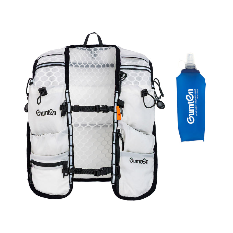 Load image into Gallery viewer, Quick Dry Running Hydration Vest with 480ML Water Bottle for Men Women, Reflective Lightweight Water Backpack for Race
