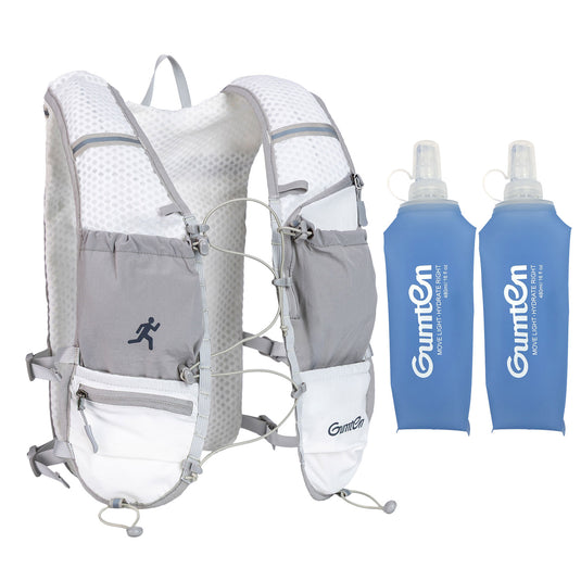 Gumten Fit Hydration Vest Backpack - Lightweight Breathable Running Hiking Vest for Men Women with Durable Nylon