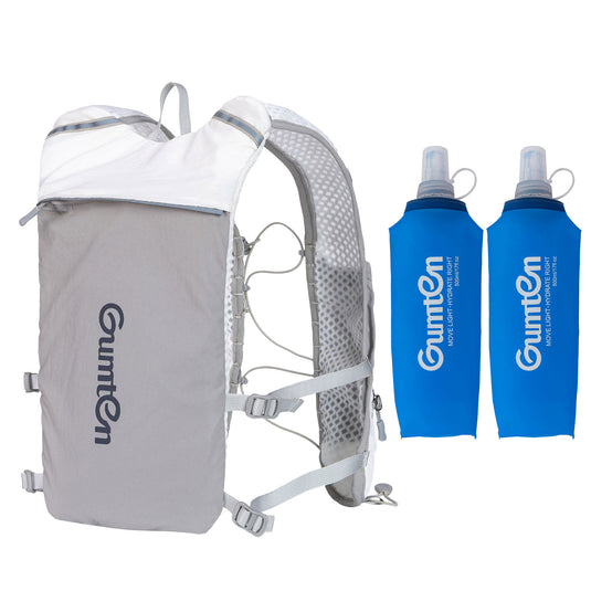 Gumten Fit Hydration Vest Backpack - Lightweight Breathable Running Hiking Vest for Men Women with Durable Nylon