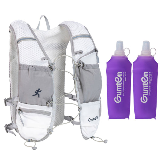 Gumten Fit Hydration Vest Backpack - Lightweight Breathable Running Hiking Vest for Men Women with Durable Nylon