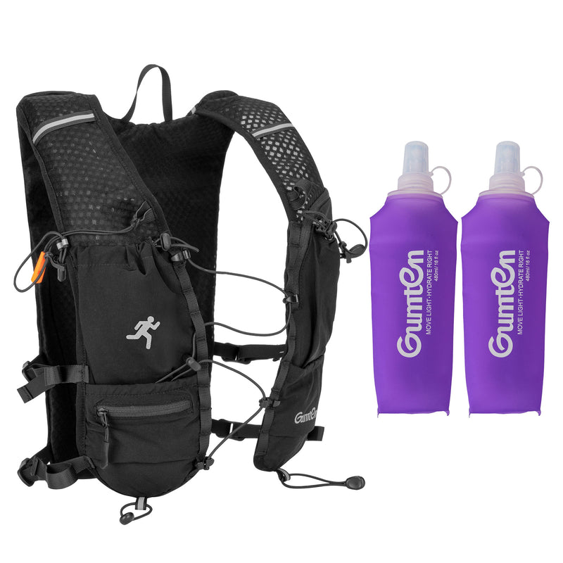 Load image into Gallery viewer, Marathon Trail Running Hydration Backpack Vest - Unisex Lightweight Nylon Vest with Multi-Pocket Storage

