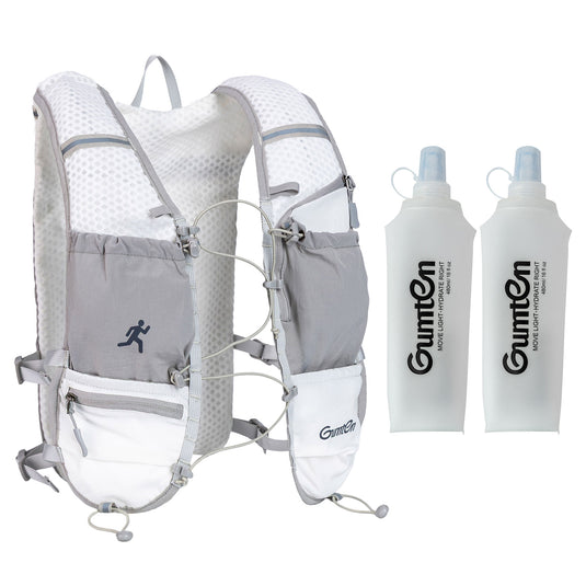 Gumten Fit Hydration Vest Backpack - Lightweight Breathable Running Hiking Vest for Men Women with Durable Nylon