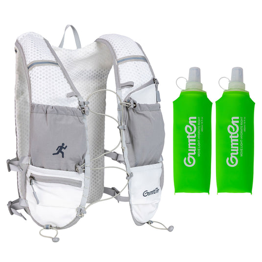Gumten Fit Hydration Vest Backpack - Lightweight Breathable Running Hiking Vest for Men Women with Durable Nylon