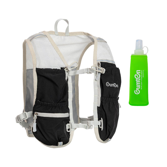 Gumten Running Vest, Breathable Running Hydration Vest with 250ML Water Bladder, Sport Vest for Hiking, Trail Marathon Race, Ideal for Women and Men