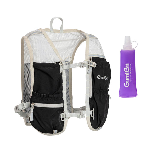 Gumten Running Vest, Breathable Running Hydration Vest with 250ML Water Bladder, Sport Vest for Hiking, Trail Marathon Race, Ideal for Women and Men