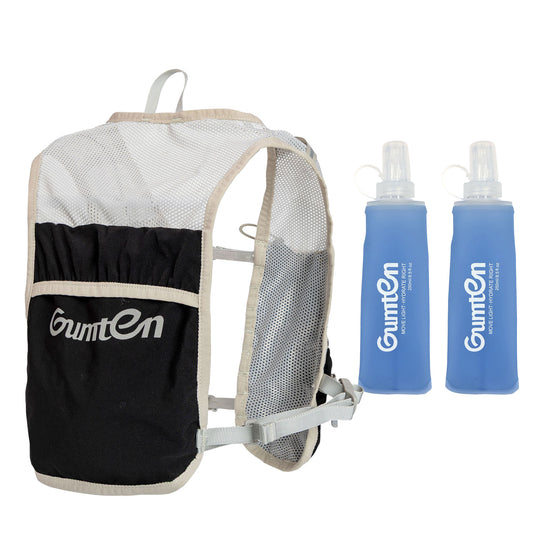 Gumten Logo Outdoor Sports Hiking Cycling Racing Lightweight Nylon Hydration Pack Trail Running Vest for Men Women