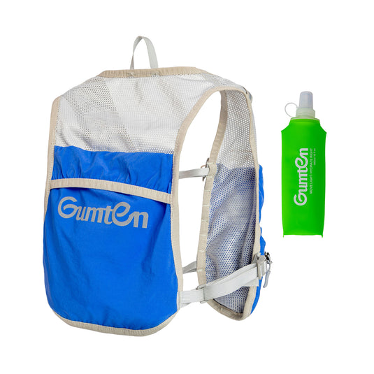 Running Hydration Vest Backpack, Lightweight Water Backpack with 480ML Water Bottle for Women Men,Adjustable Running Vest Pack for Trail Running Hiking Cycling Race Marathon