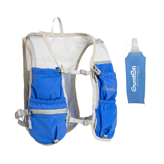 Running Hydration Vest Backpack, Lightweight Water Backpack with 480ML Water Bottle for Women Men,Adjustable Running Vest Pack for Trail Running Hiking Cycling Race Marathon