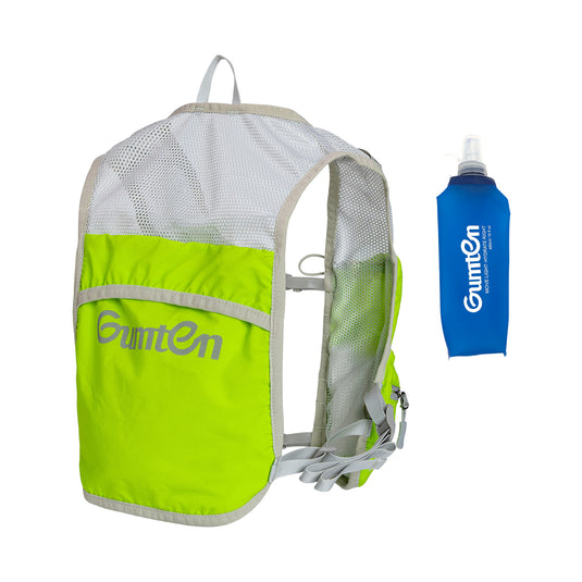 Gumten Running Hydration Vest for Men & Women, Hydration Backpack, Pack with 480ML Water Bottle Pocket, Lightweight Breathable for Hiking, Climbing, Marathon & Cycling