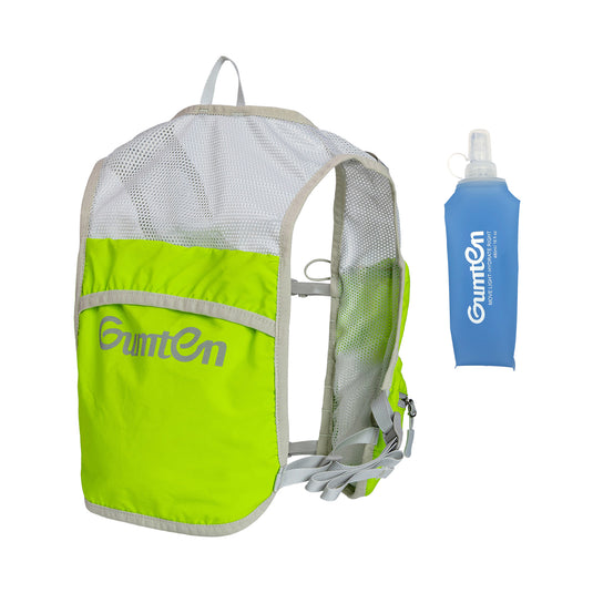 Gumten Running Hydration Vest for Men & Women, Hydration Backpack, Pack with 480ML Water Bottle Pocket, Lightweight Breathable for Hiking, Climbing, Marathon & Cycling