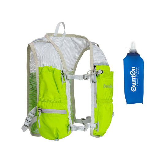 Gumten Running Hydration Vest for Men & Women, Hydration Backpack, Pack with 480ML Water Bottle Pocket, Lightweight Breathable for Hiking, Climbing, Marathon & Cycling