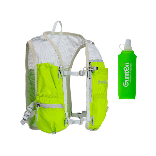 Gumten Running Hydration Vest for Men & Women, Hydration Backpack, Pack with 480ML Water Bottle Pocket, Lightweight Breathable for Hiking, Climbing, Marathon & Cycling