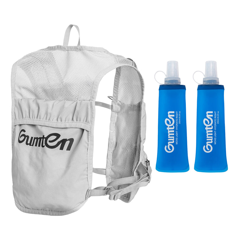 Load image into Gallery viewer, Gumten Hydration Running Vest with Air Mesh Shoulder Straps, Front Pockets &amp; Back Pocket, Breathable, Lightweight For race
