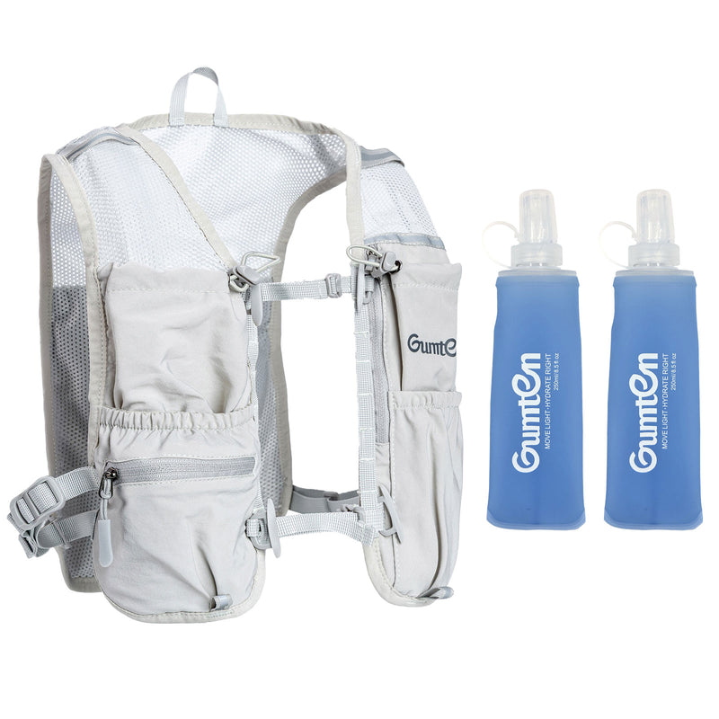 Load image into Gallery viewer, Gumten Hydration Running Vest with Air Mesh Shoulder Straps, Front Pockets &amp; Back Pocket, Breathable, Lightweight For race
