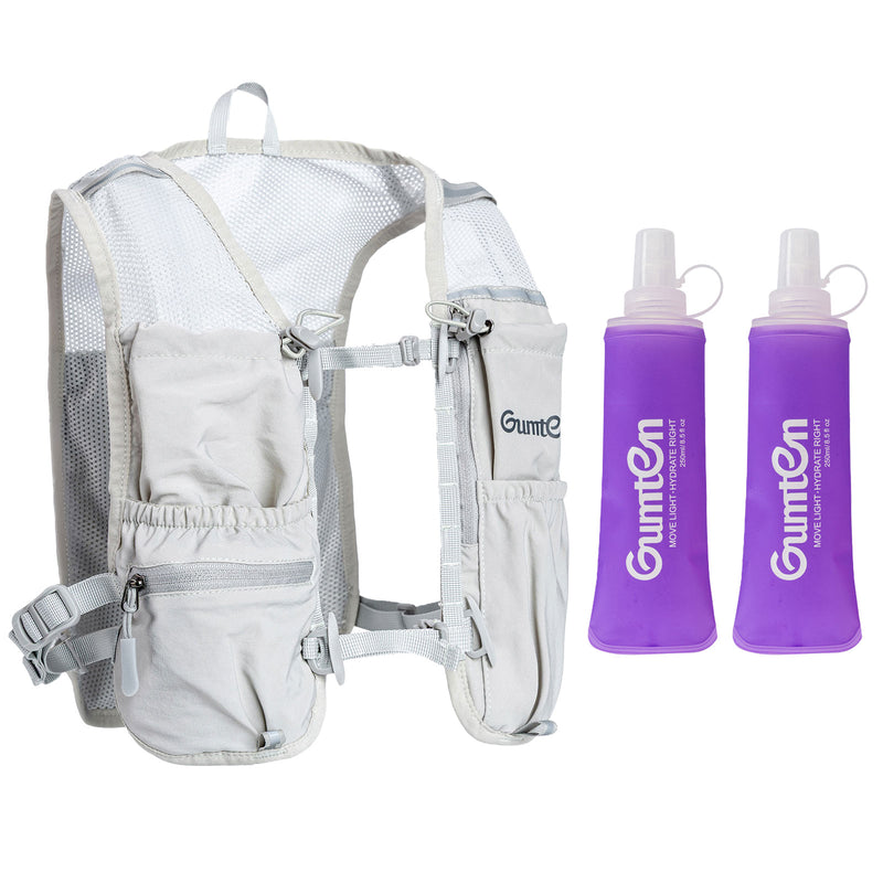 Load image into Gallery viewer, Gumten Hydration Running Vest with Air Mesh Shoulder Straps, Front Pockets &amp; Back Pocket, Breathable, Lightweight For race
