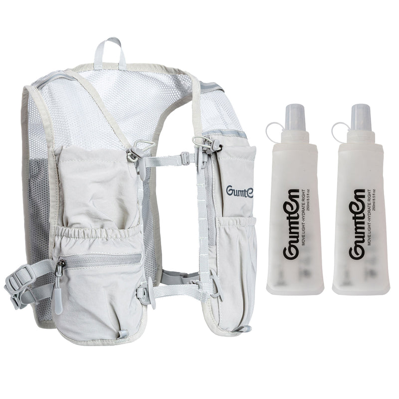 Load image into Gallery viewer, Gumten Hydration Running Vest with Air Mesh Shoulder Straps, Front Pockets &amp; Back Pocket, Breathable, Lightweight For race
