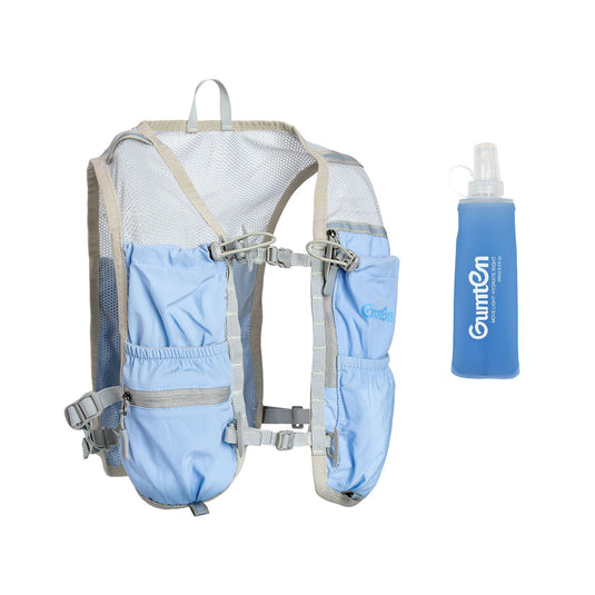 Adjustable Lightweight Hydration Running Vest for Trail Running Marathon Breathable Material, Durable Portable Soft Bottle Hydration Vest